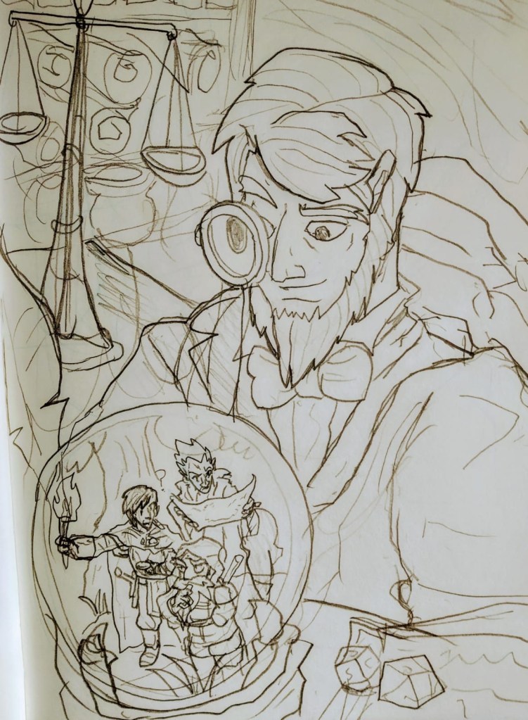 Pencil drawing of Ky-El The Mystic